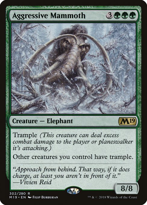 Aggressive Mammoth - Core Set 2019