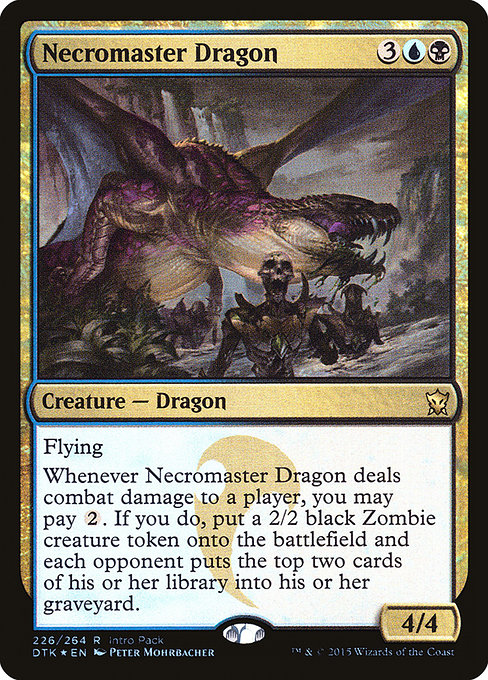 Necromaster Dragon - Dragons of Tarkir Promos - Promo Foil