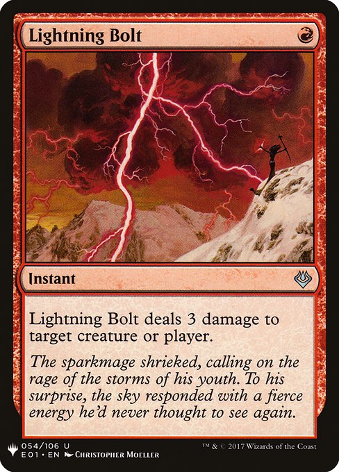 Lightning Bolt - The List