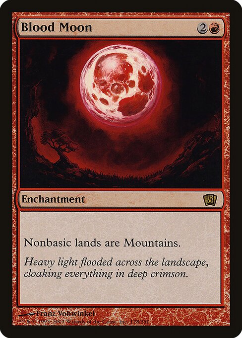 Blood Moon - Eighth Edition - Promo Foil