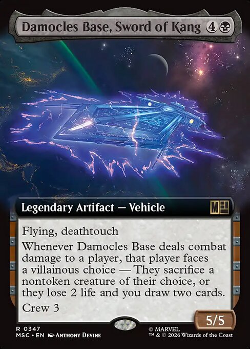 Damocles Base, Sword of Kang - Marvel Super Heroes Commander - Extended Art