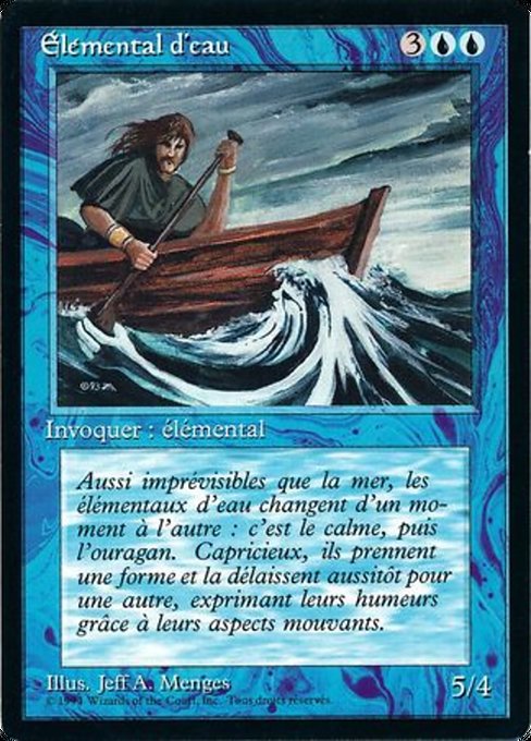 Elémental d'eau (Water Elemental) - Foreign Black Border