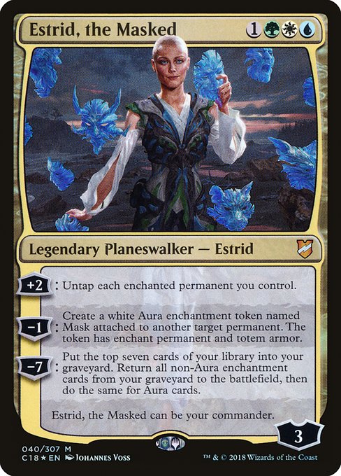 Estrid, the Masked - Commander 2018 - Promo Foil