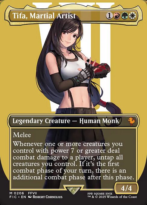 Tifa, Martial Artist - Final Fantasy Commander - Borderless