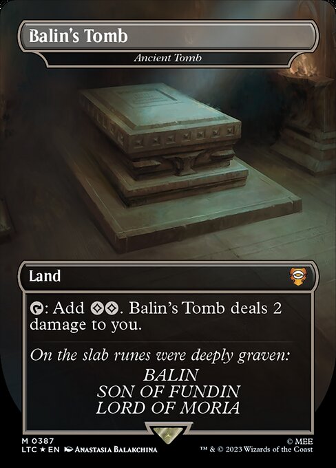 Balin's Tomb (Ancient Tomb) - Tales of Middle-earth Commander - Surge Foil