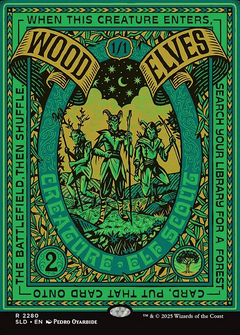 Wood Elves - Secret Lair Drop - Borderless