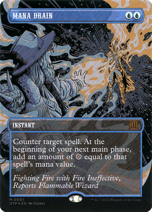 Mana Drain - Breaking News - Textured Foil, Borderless