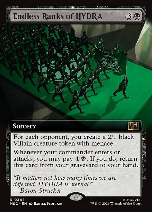 Endless Ranks of HYDRA - Marvel Super Heroes Commander - Extended Art
