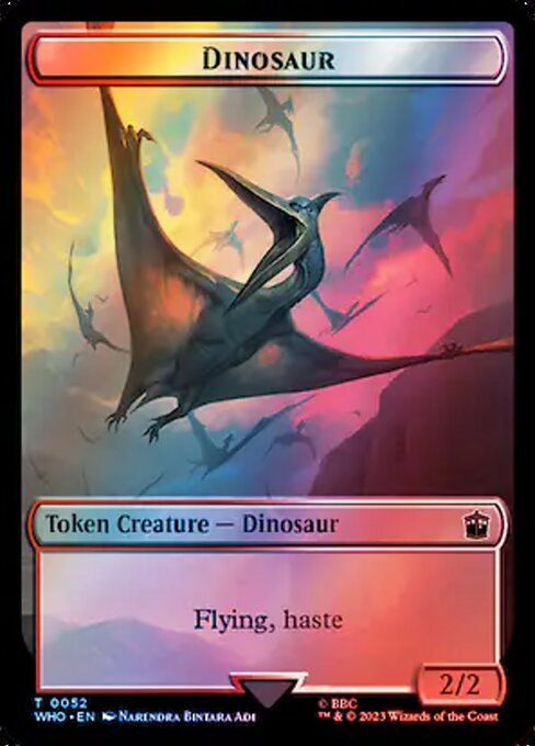 Dinosaur - Doctor Who Tokens - Surge Foil