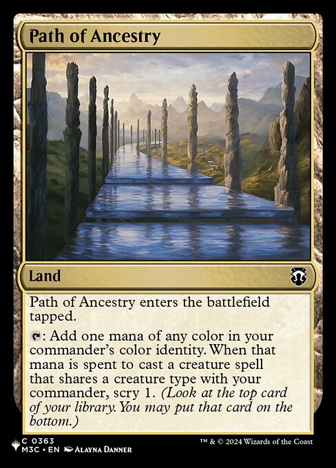 Path of Ancestry - The List