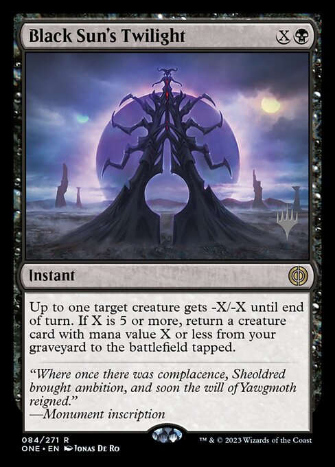 Black Sun's Twilight - Phyrexia: All Will Be One Promos