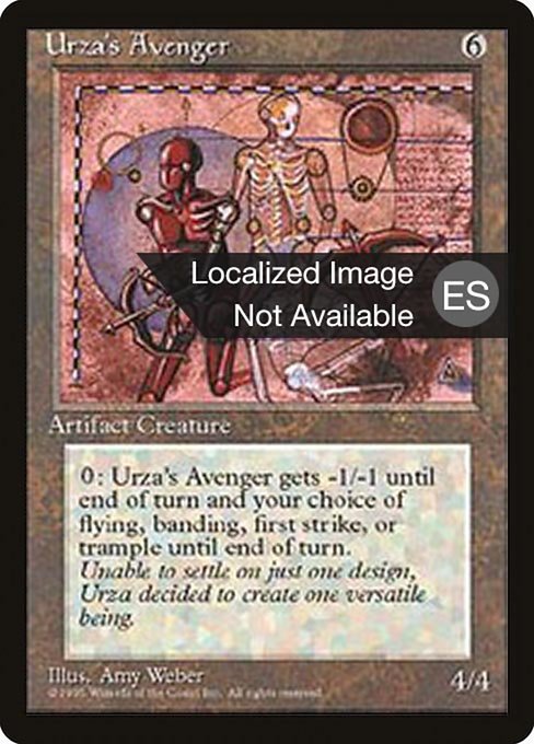 Vengador de Urza (Urza's Avenger) - Fourth Edition Foreign Black Border