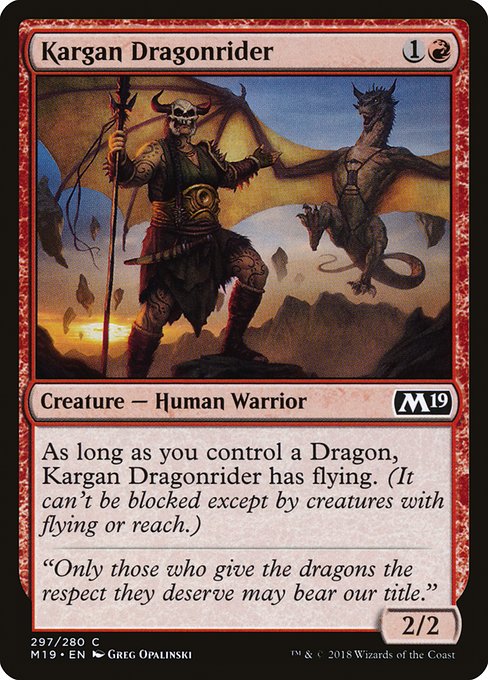 Kargan Dragonrider - Core Set 2019