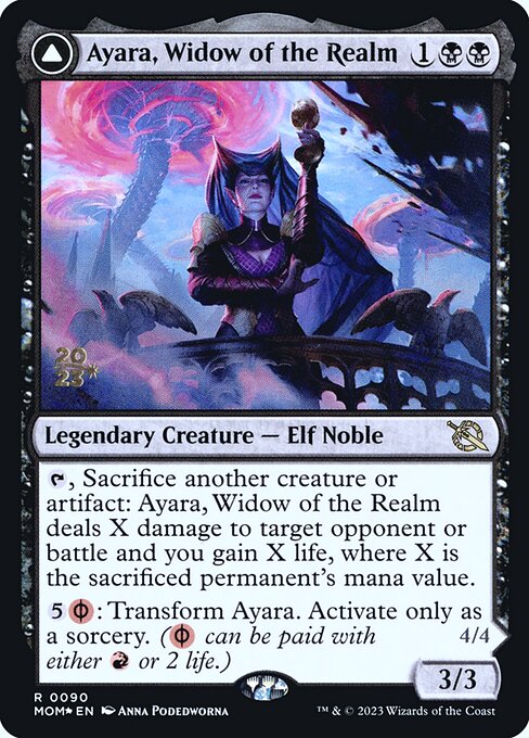 Ayara, Widow of the Realm // Ayara, Furnace Queen - March of the Machine Promos - Promo Foil