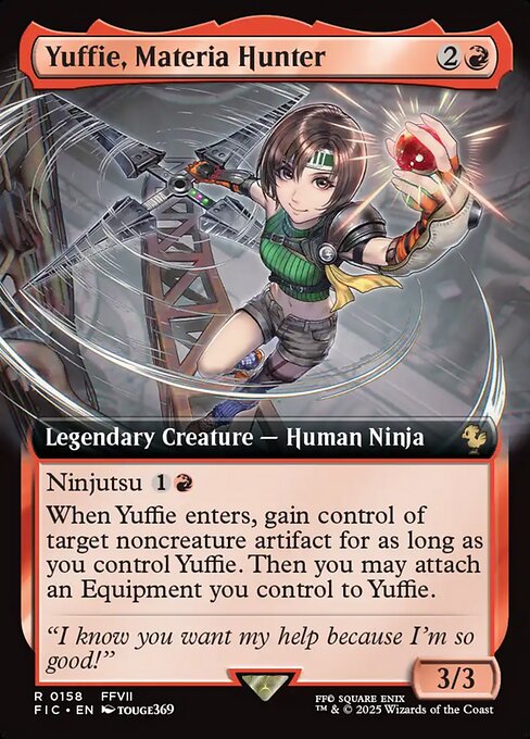 Yuffie, Materia Hunter - Final Fantasy Commander - Extended Art