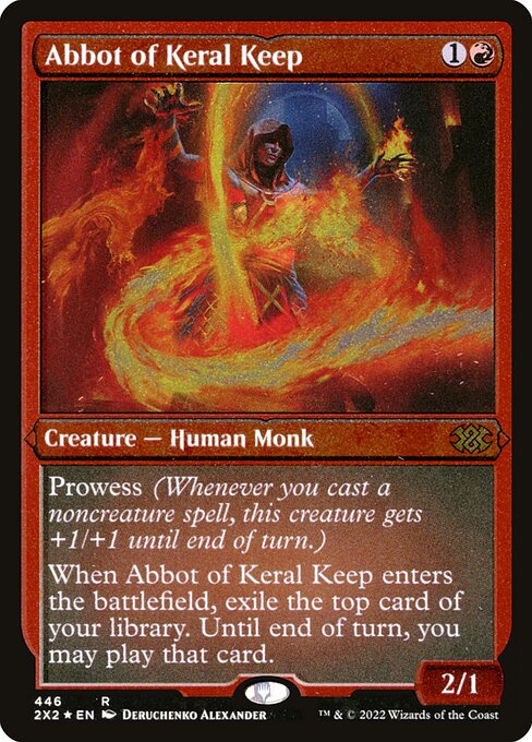 Abbot of Keral Keep - Double Masters 2022 - Etched Foil