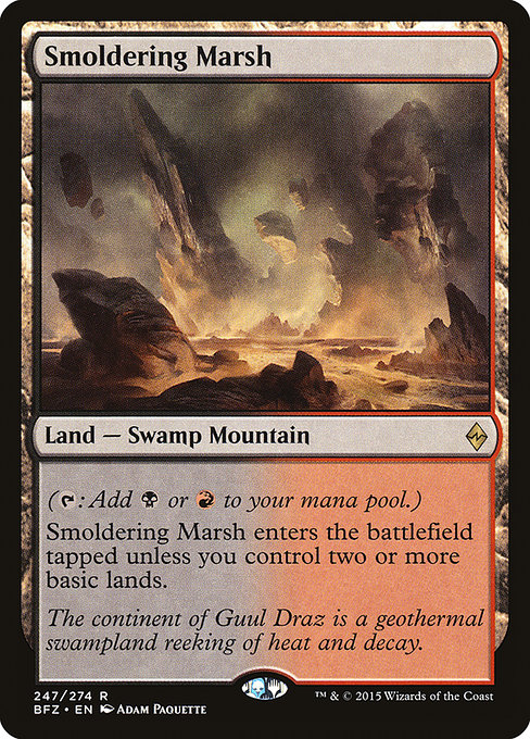 Smoldering Marsh - Battle for Zendikar