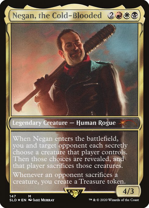 Negan, the Cold-Blooded (Malik, Grim Manipulator) - Secret Lair Drop - Promo Foil