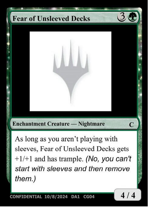 Fear of Unsleeved Decks - Unknown Event