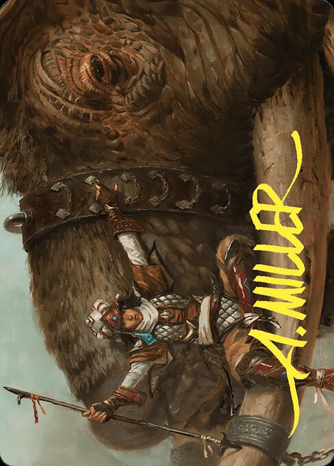 Tuskguard Captain - Commander Masters Art Series - Borderless