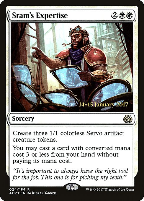 Sram's Expertise - Aether Revolt Promos - Promo Foil