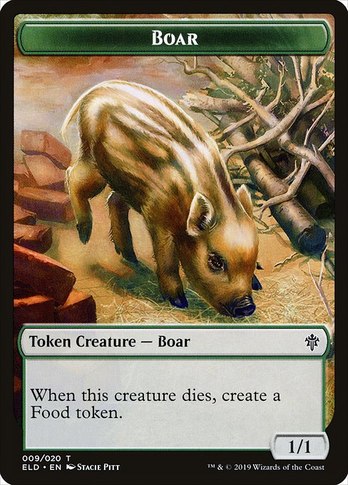 Boar - Throne of Eldraine Tokens