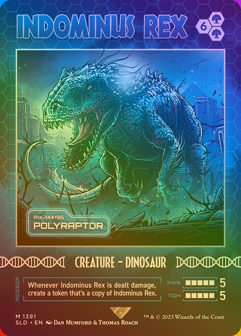 Indominus Rex (Polyraptor) - Secret Lair Drop - Promo Foil