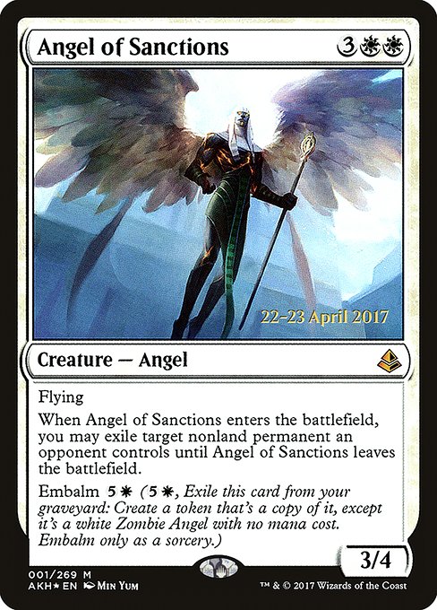 Angel of Sanctions - Amonkhet Promos - Promo Foil