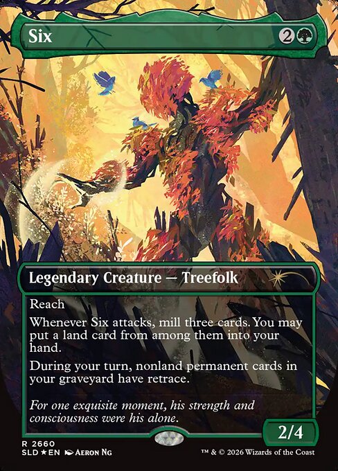 Six - Secret Lair Drop - Borderless
