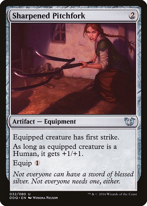 Sharpened Pitchfork - Duel Decks: Blessed vs. Cursed