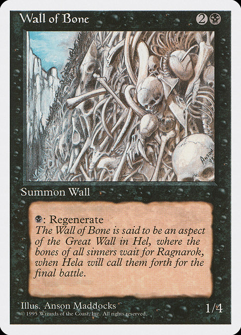 Wall of Bone - Fourth Edition