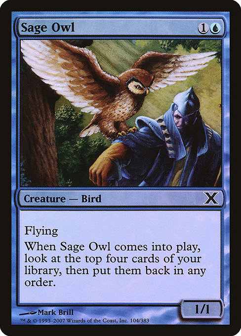 Sage Owl - Tenth Edition - Promo Foil