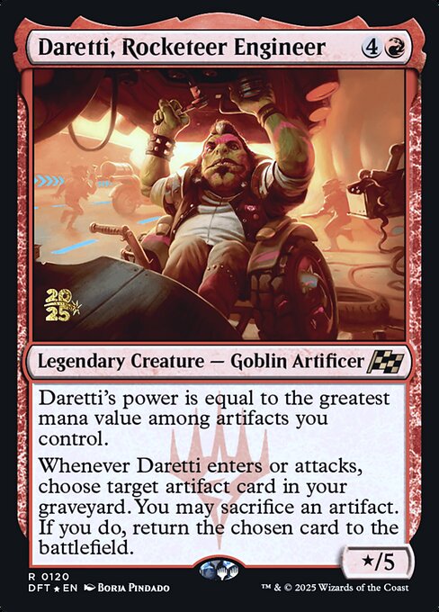 Daretti, Rocketeer Engineer - Aetherdrift Promos