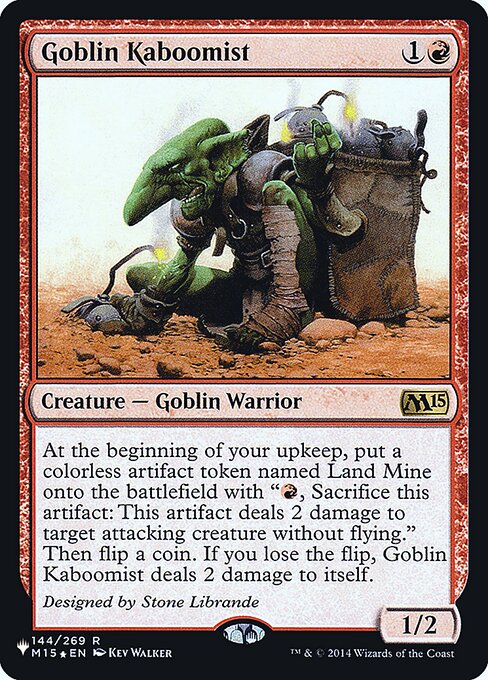 Goblin Kaboomist - The List - Promo Foil