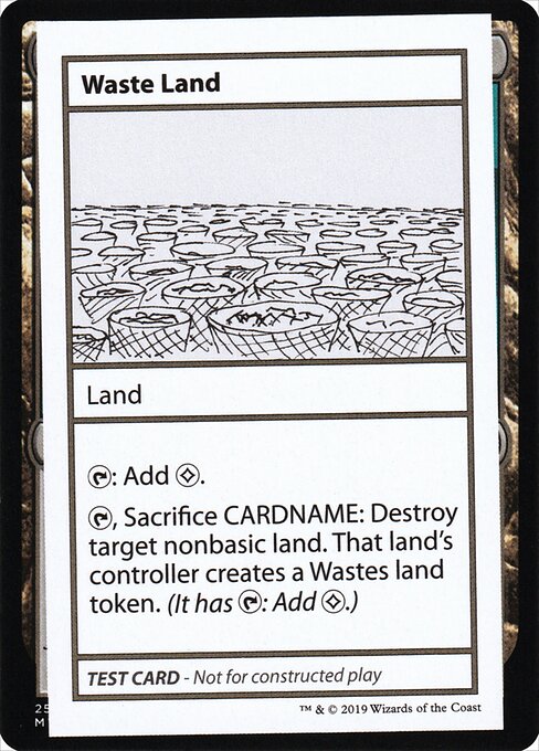 Waste Land - Mystery Booster Playtest Cards 2021