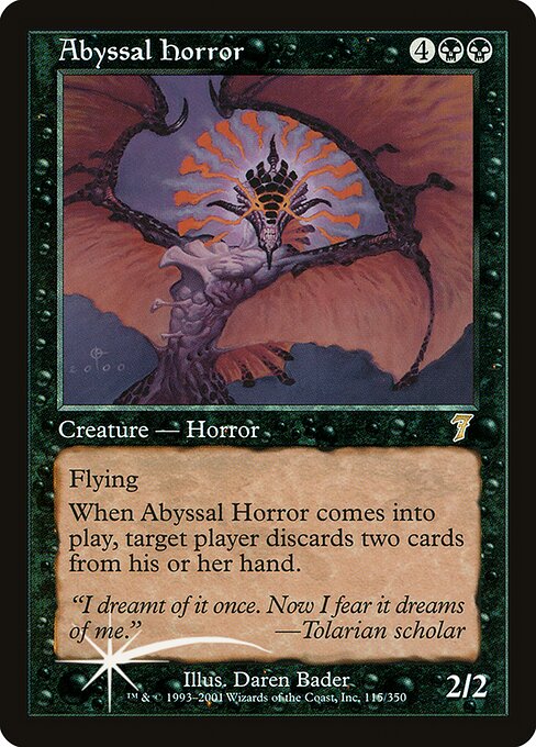 Abyssal Horror - Seventh Edition - Promo Foil