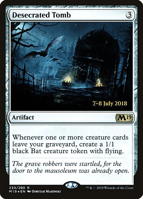 Desecrated Tomb - Core Set 2019 Promos - Promo Foil