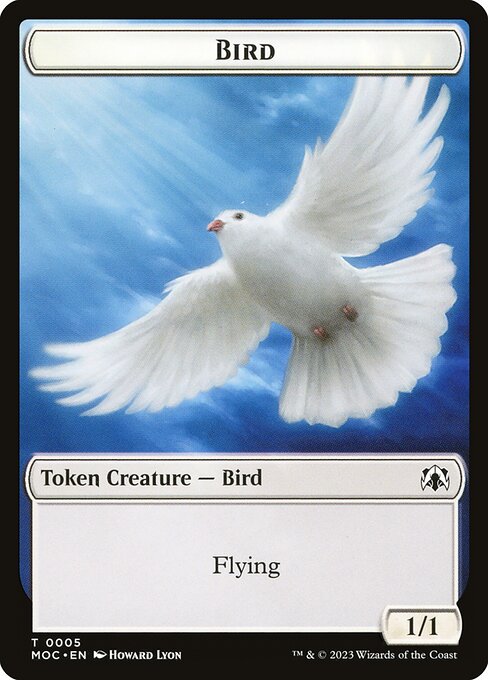 Bird - March of the Machine Commander Tokens