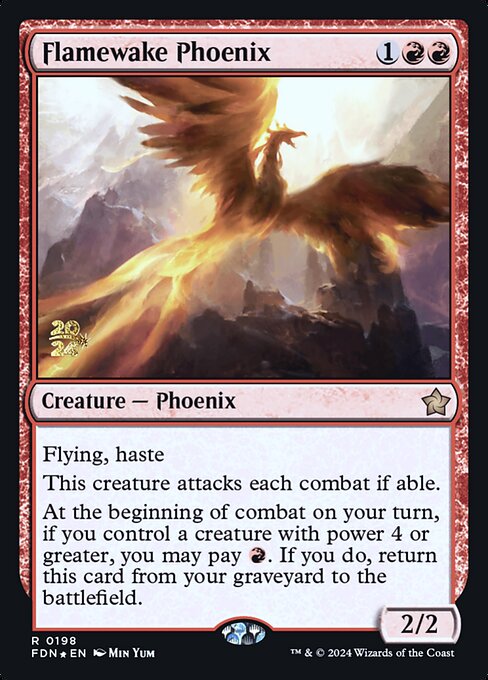 Flamewake Phoenix - Foundations Promos - Promo Foil