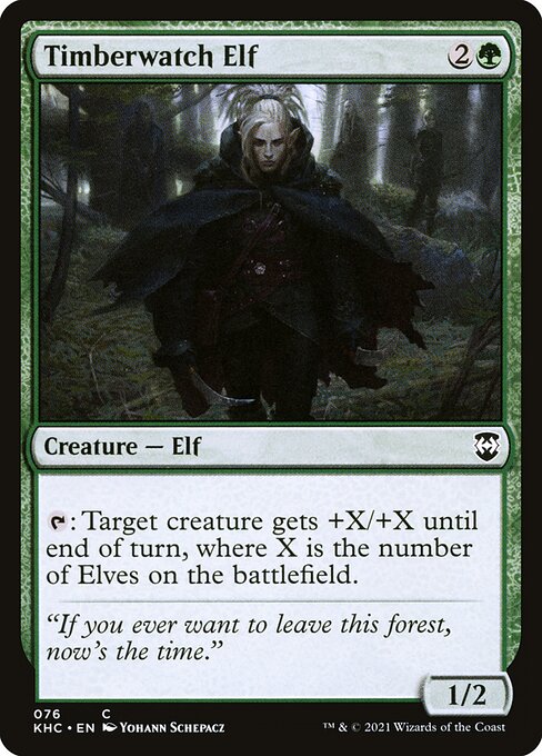 Timberwatch Elf - Kaldheim Commander