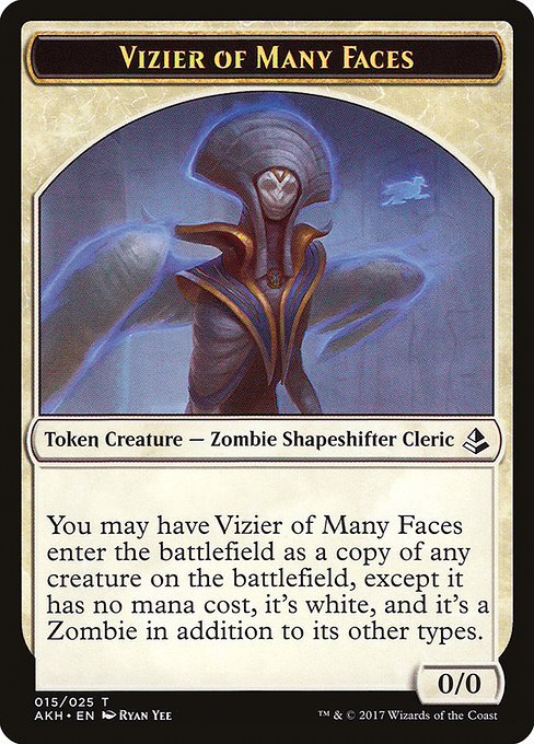 Vizier of Many Faces - Amonkhet Tokens