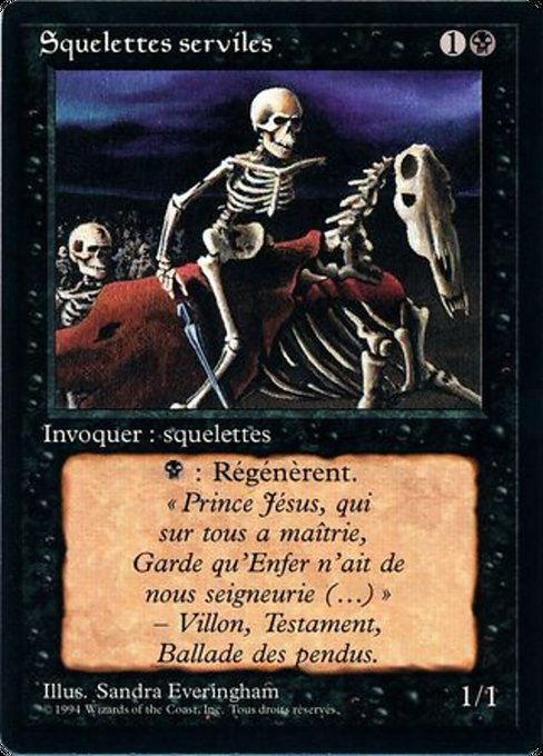 Squelettes serviles (Drudge Skeletons) - Foreign Black Border