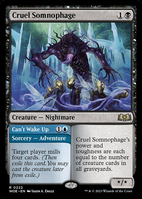 Cruel Somnophage // Can't Wake Up - Wilds of Eldraine