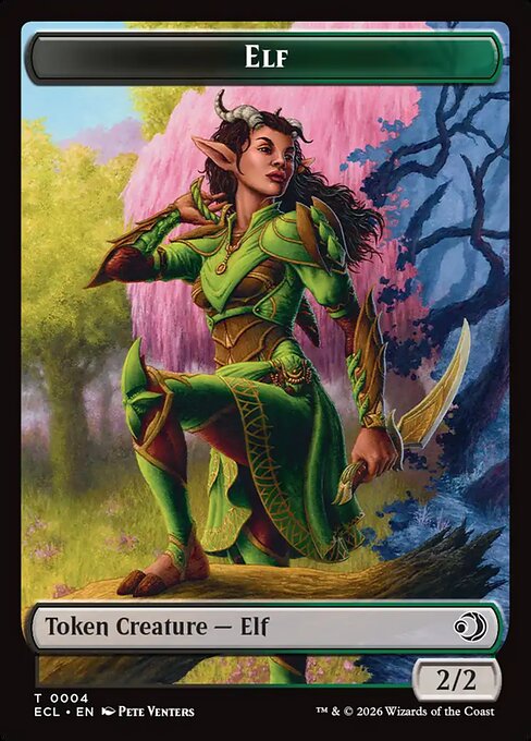 Elf - Lorwyn Eclipsed Tokens