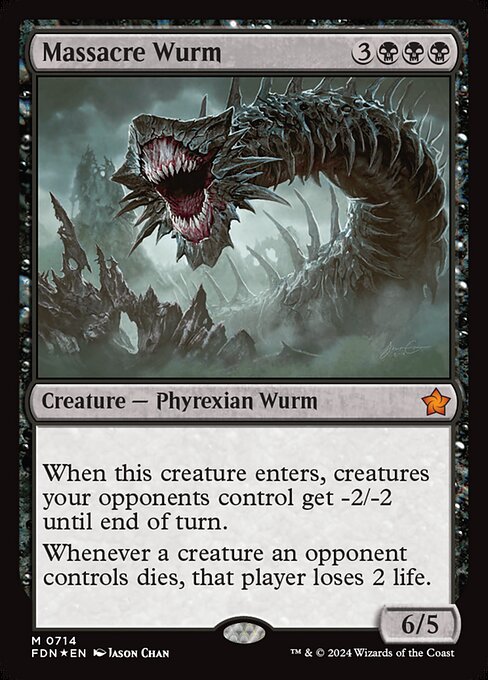 Massacre Wurm - Foundations - Promo Foil