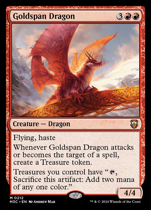 Goldspan Dragon - Modern Horizons 3 Commander