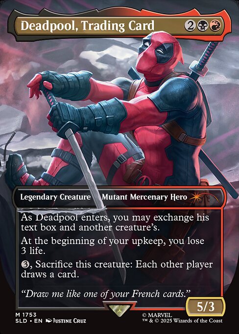 Deadpool, Trading Card - Secret Lair Drop