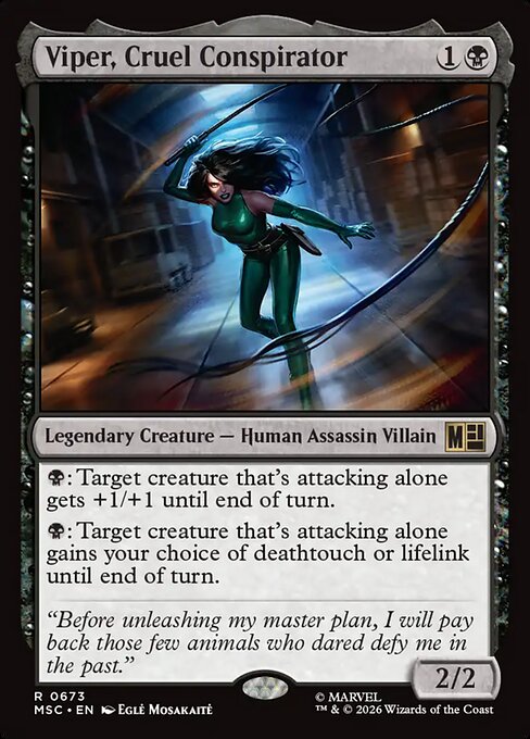 Viper, Cruel Conspirator - Marvel Super Heroes Commander