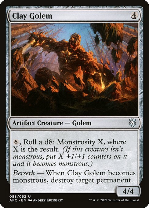 Clay Golem - Forgotten Realms Commander