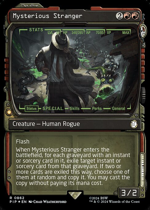 Mysterious Stranger - Fallout - Surge Foil, Showcase